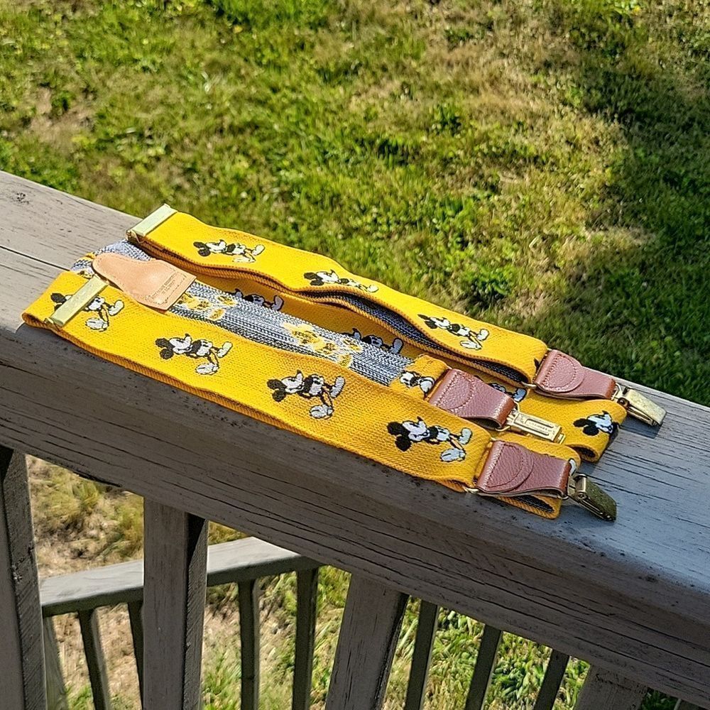Vintage Disney Mickey Mouse Suspenders